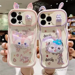 Disney StellaLou LinaBell Phone Case For iPhone13 12 11 iPhone 14 Pro Max Cartoon Cute All Inclusive Protective Cover With Stand