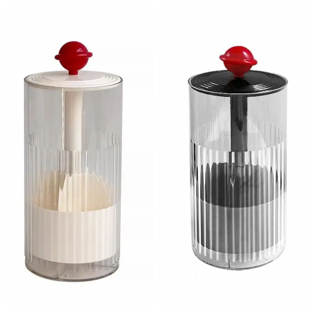 حامل فرش المكياج الأوتوماتيكي للرفع، منظم فرش المكياج من نوع الضغط البلاستيكي المقاوم للغبار مع غطاء