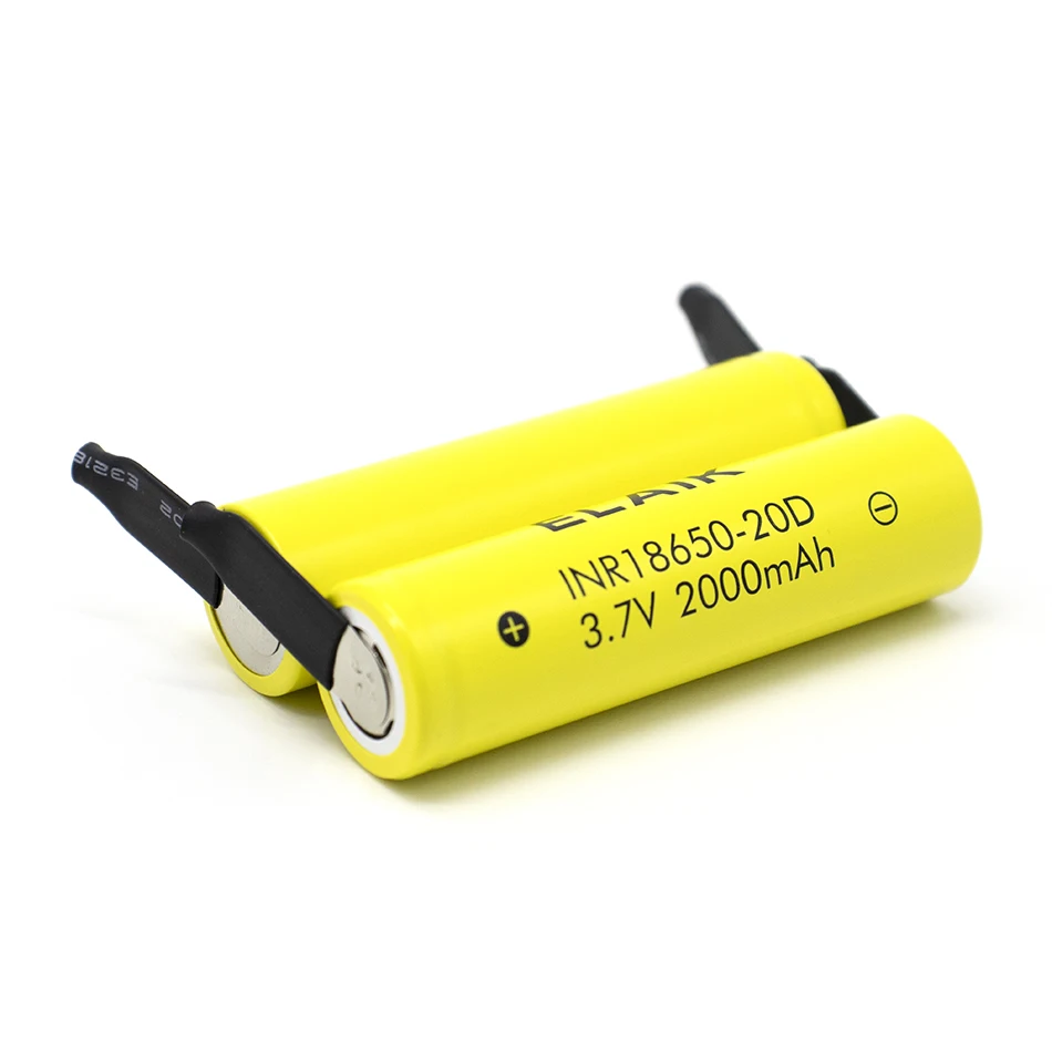 Batterie au lithium 18650 V, 3.7 mAh, aste, résistance interne, petite taille, DIY + 20D-feuille de dégrad, nouveauté 2000