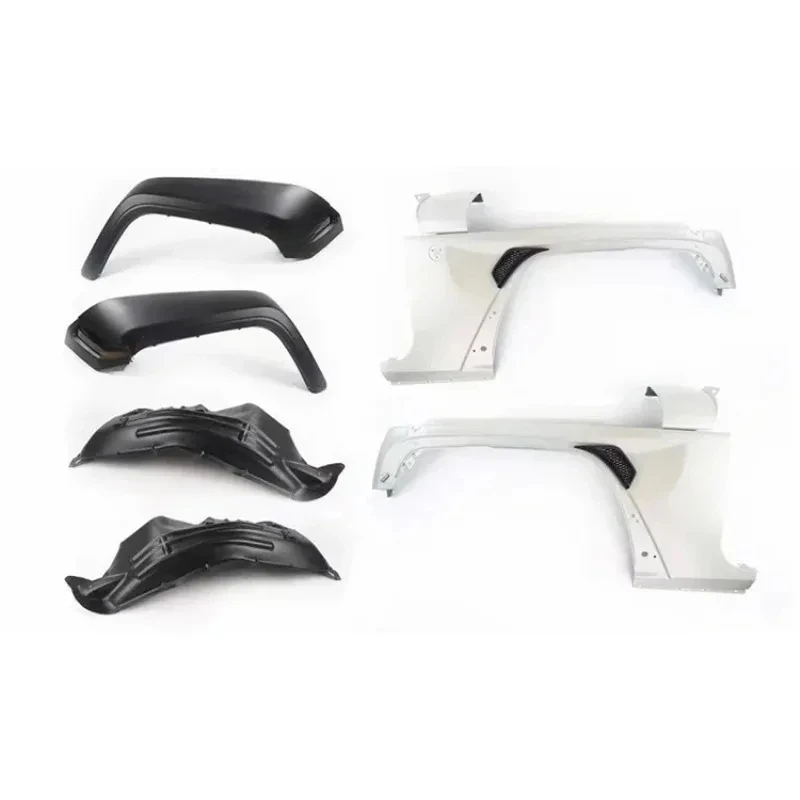 

Factory Hot Selling Wrangler Jk Accessories 4X4 Fender Flares Black Wheel Arch Fender Flares 10 Sets Yz with Led Light for