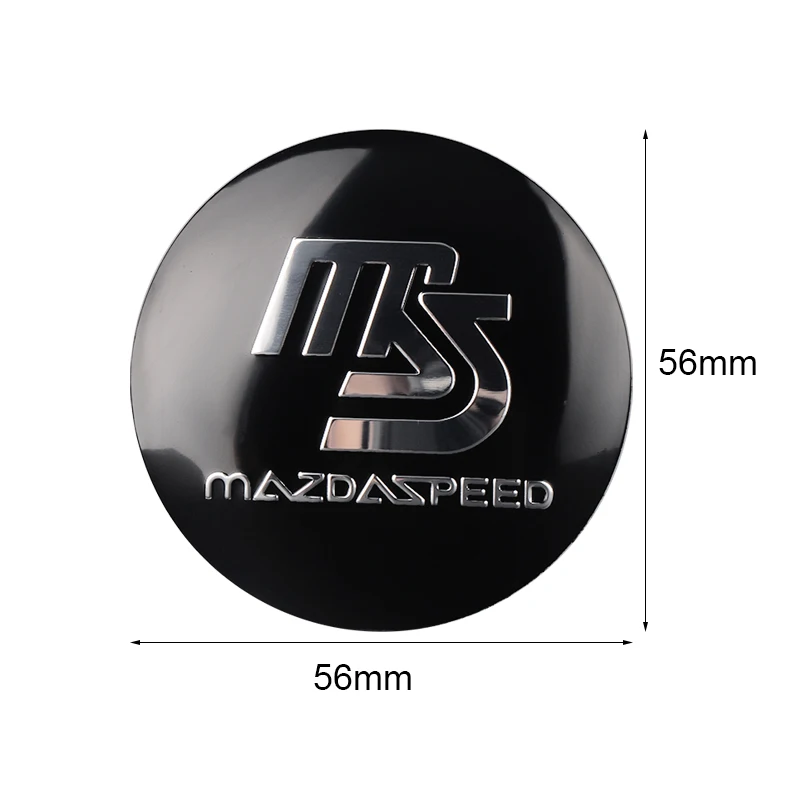 Car-styling 4pcs 56mm Car Tire Wheel Center Hub Caps Decorative Sticker For Mazda 3 6 BL BM GJ CX3 CX-5 CX-8 KE KF CX7 CX9 MX5