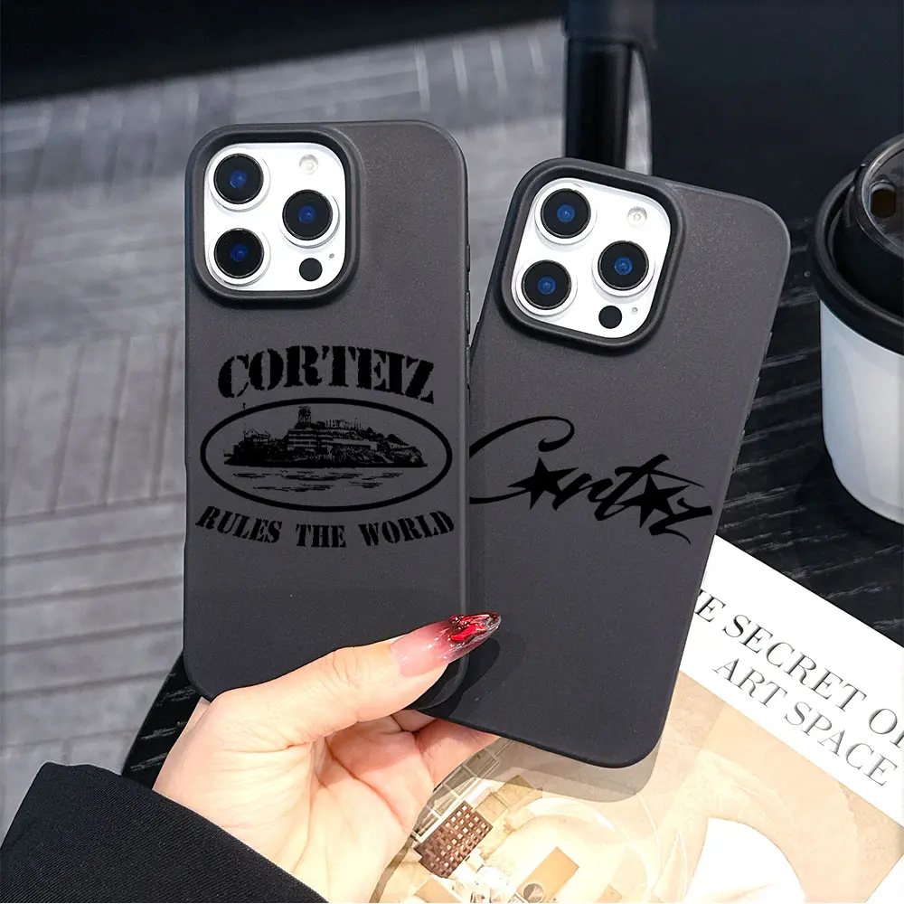 Luxury Goods Rules The World C-Corteizs Matte Phone Case For iPhone 17 16 15 14 Plus 13 12 11 Mini P