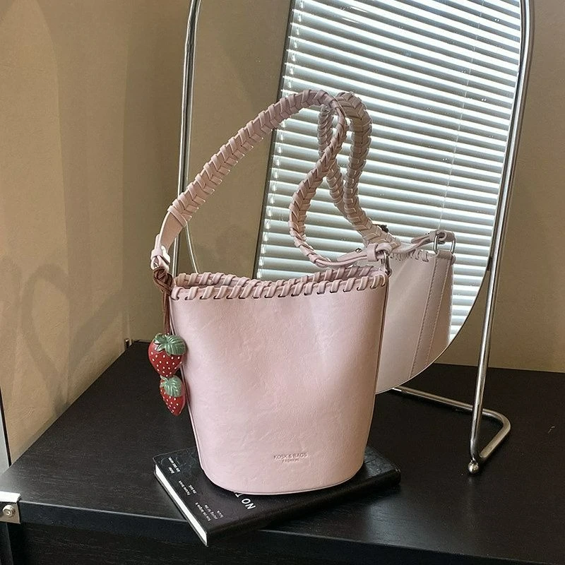 Popular Bucket Bag Women' New Super Fire Huge Good-looking Niche High-end Underarm Bag Women Exquisite Simple Casual Personality