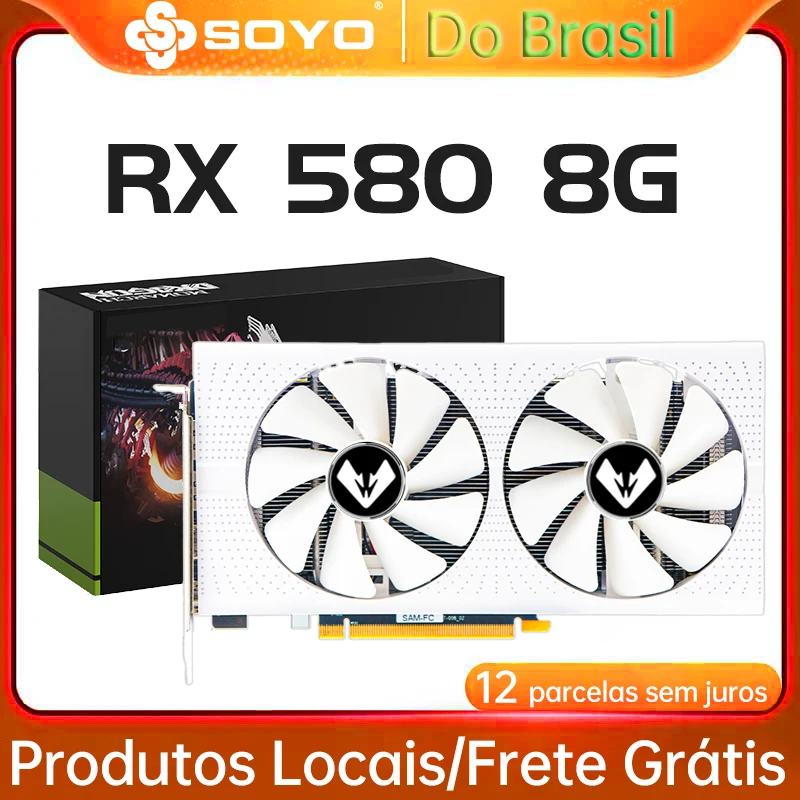 SOYO Radeon RX 580 2048SP 8GB Branco