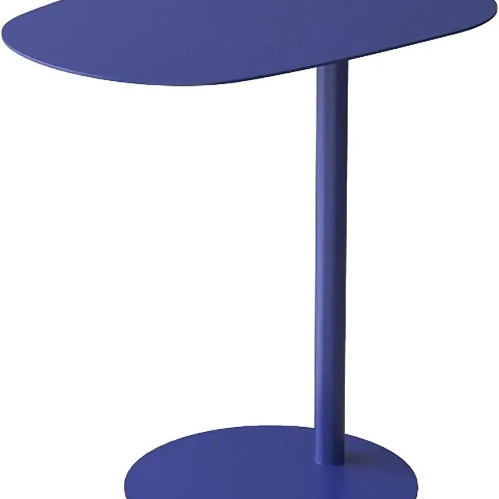 C-Shaped Metal Side Table for Small Spaces,Modern End Table with Round Base,Slim Small Couch Sofa Table,Round Bedside Table,Acce