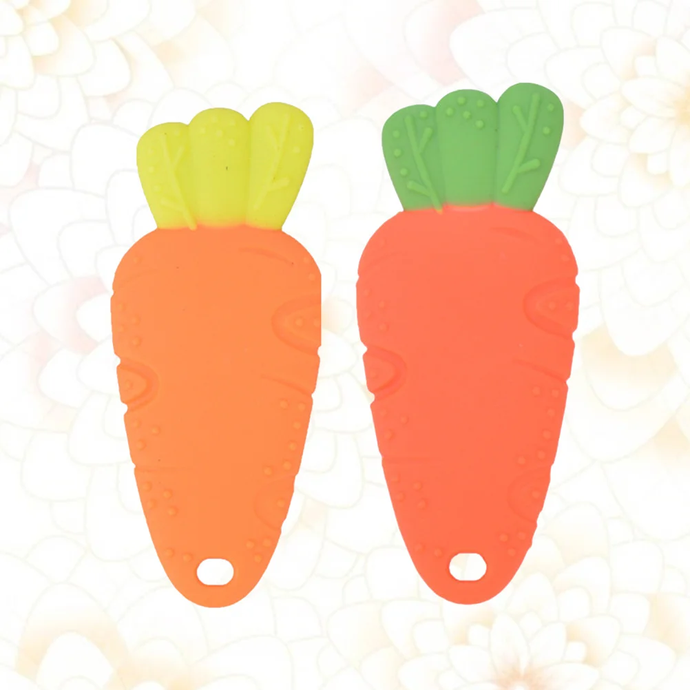 3 قطعة الطفل سيليكون التسنين الخضار تصميم مضغ العض تدليك الأسنان الرضع استرضاء الفجل التنمية المبكرة آمنة دائم