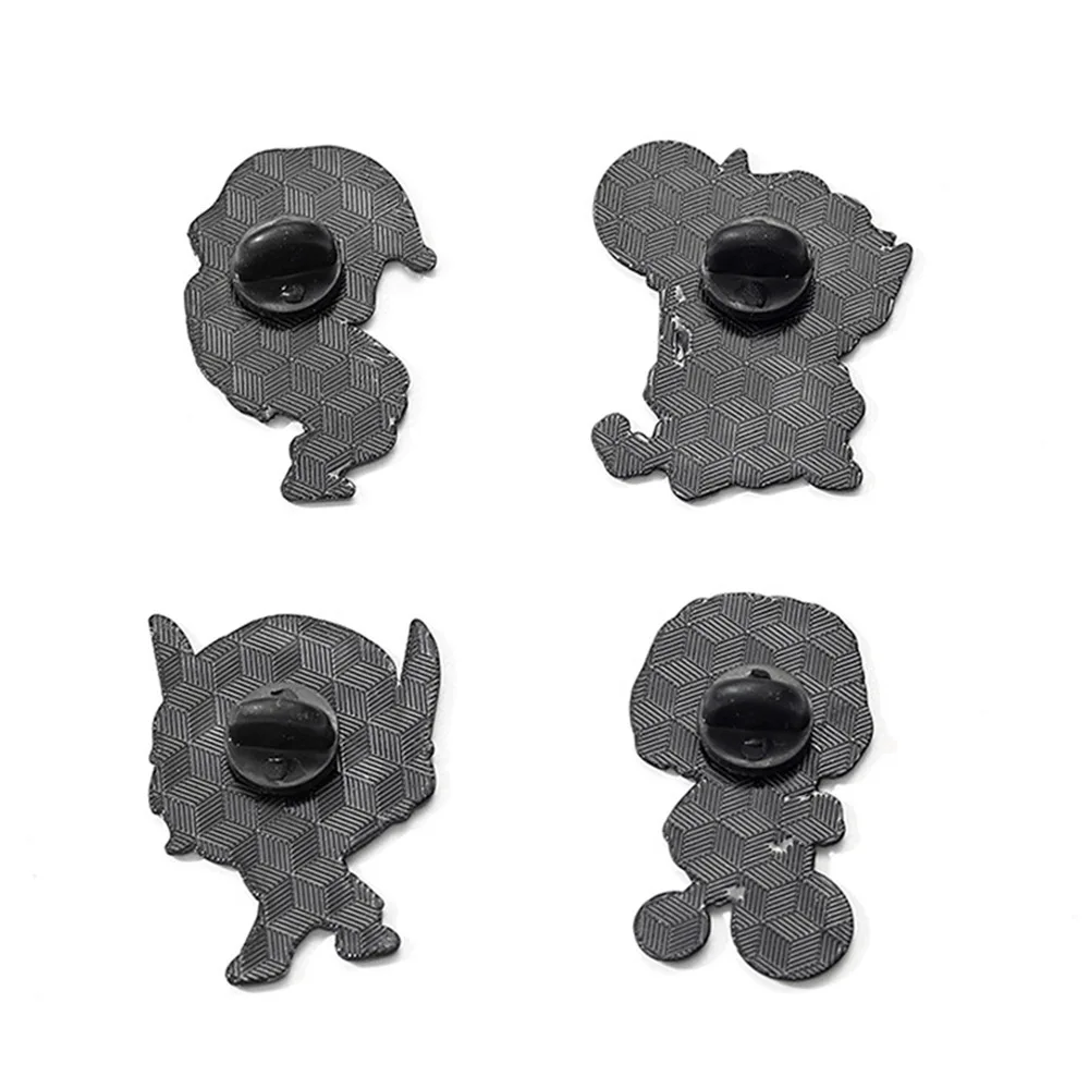 4-12 Stück Horrorfilm-Skelett-Joker-Jungen-Emaille-Pins, Cartoon-Mörder-Charaktere, Brosche, modisches Reversabzeichen, Rucksäcke, Schmuck, Geschenk – Detail 11