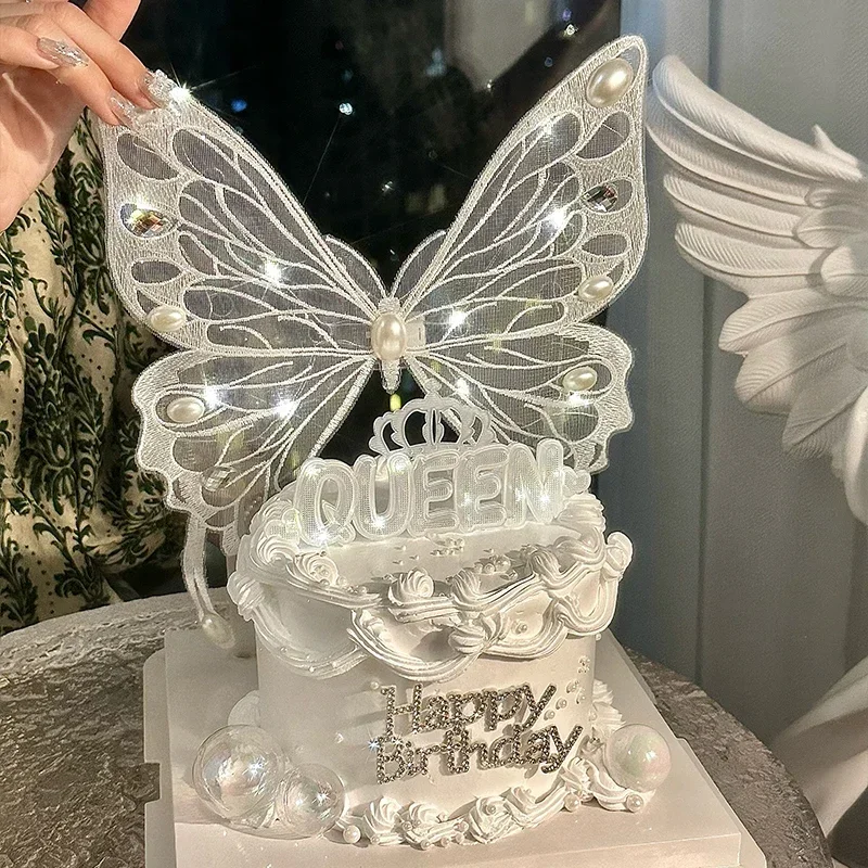 Tier Cartoon Spring Butterfly Flower  Cake Display Stand Birthday Cupcake Decoration Baby Shower  Dessert Cake Rack