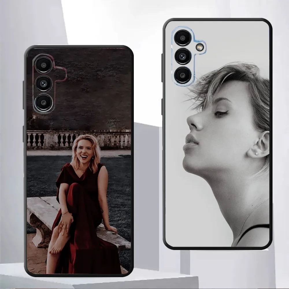 S-Scarlett J-Johansson-S Phone Case For Samsung Galaxy A13,21s,22,31,32,52,53,71,80,91 Black Soft Cover