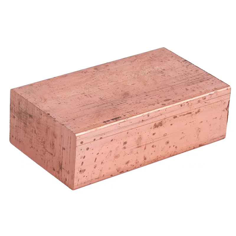 

20mm-60mm Solid Copper Block Pure Copper Plate Electrode Sacrificial Anode Plating Sheet Customized CNC service
