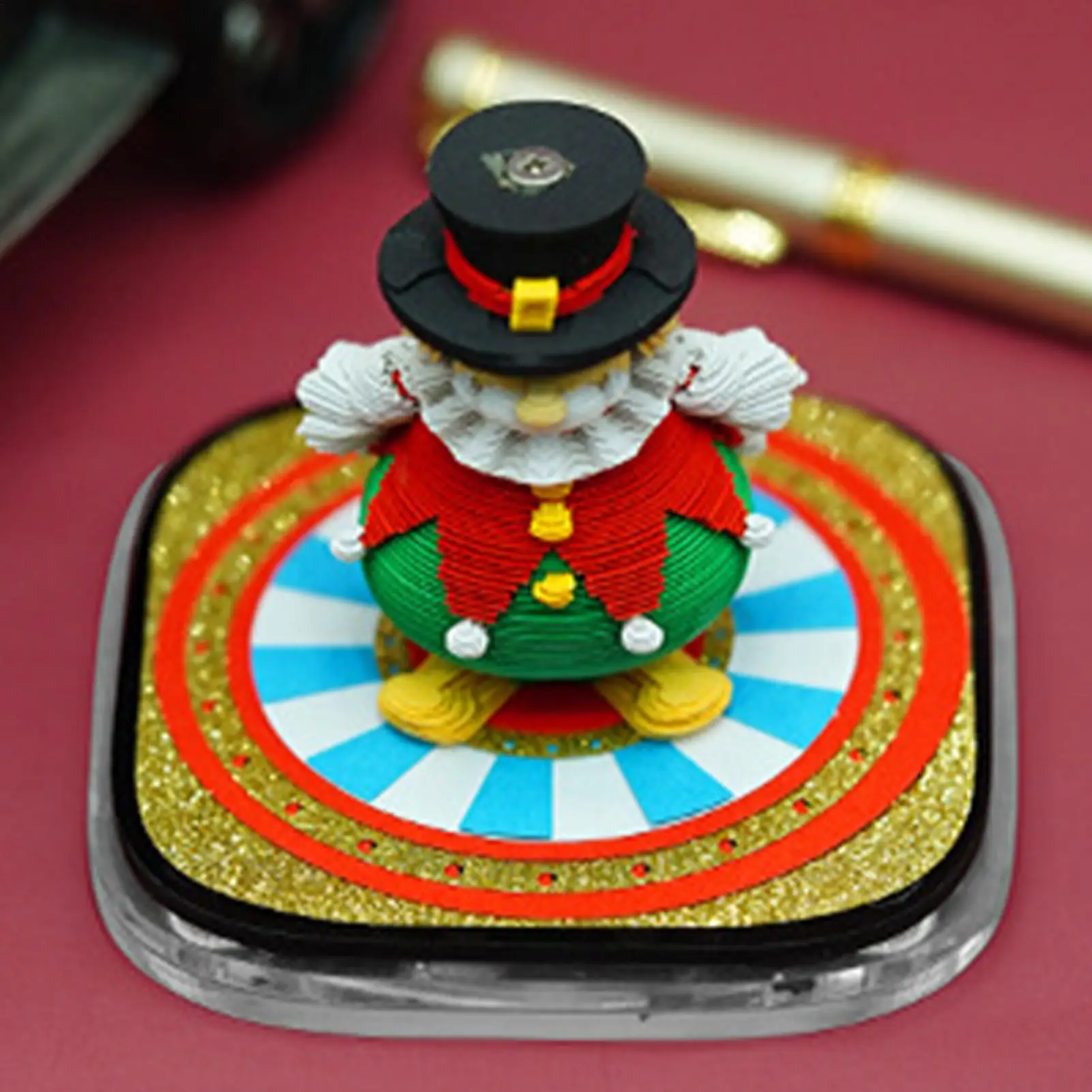 Calendrier 3D cirque artiste papier Sculpture calendrier organisateur calendrier bloc-notes pour la gestion du temps travail de planification quotidienne