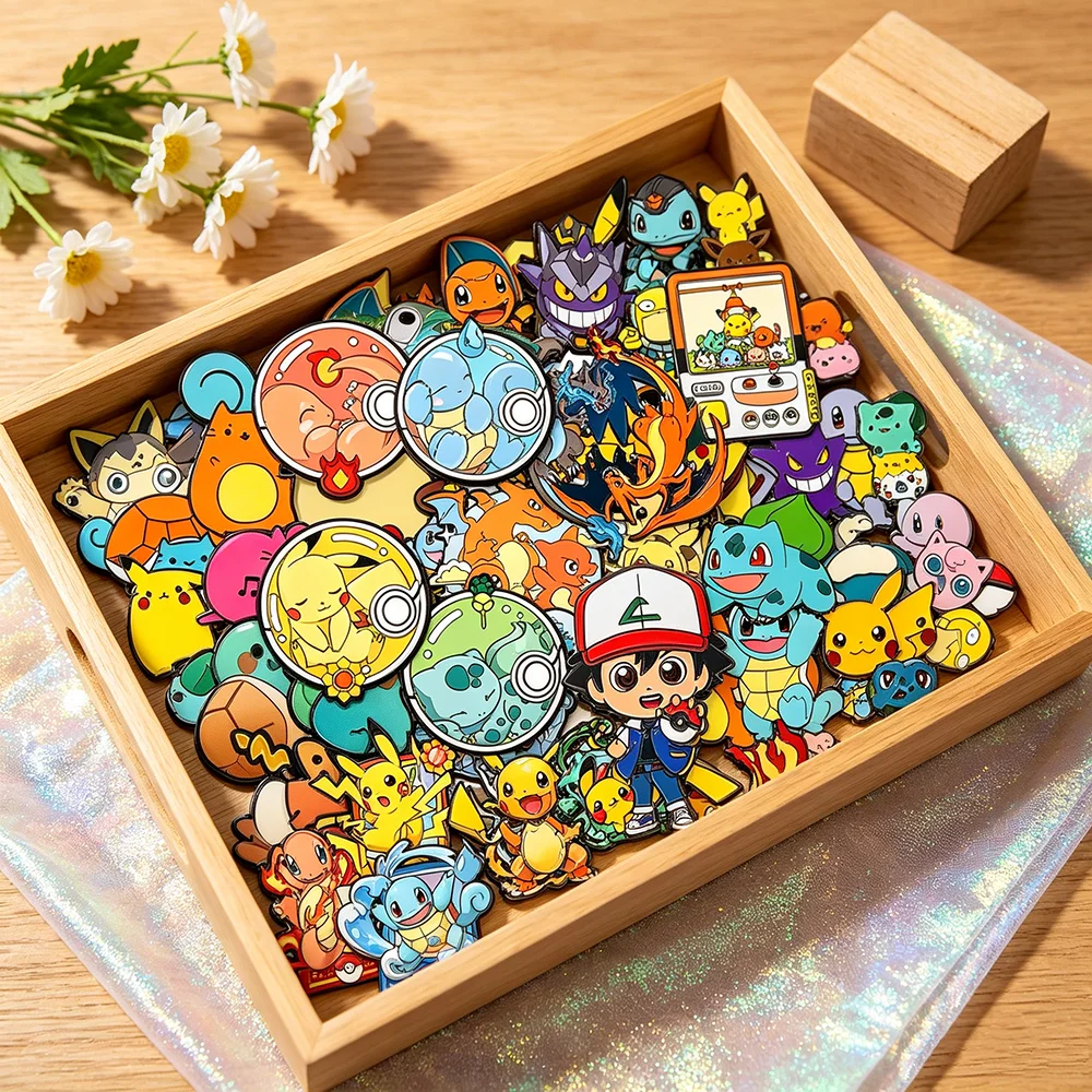 Surprise Random Delivery Mixed 4-20pcs Anime Cartoon Brooch Badges Decorative Jewelry for Backpack Collectible Gift for Kids