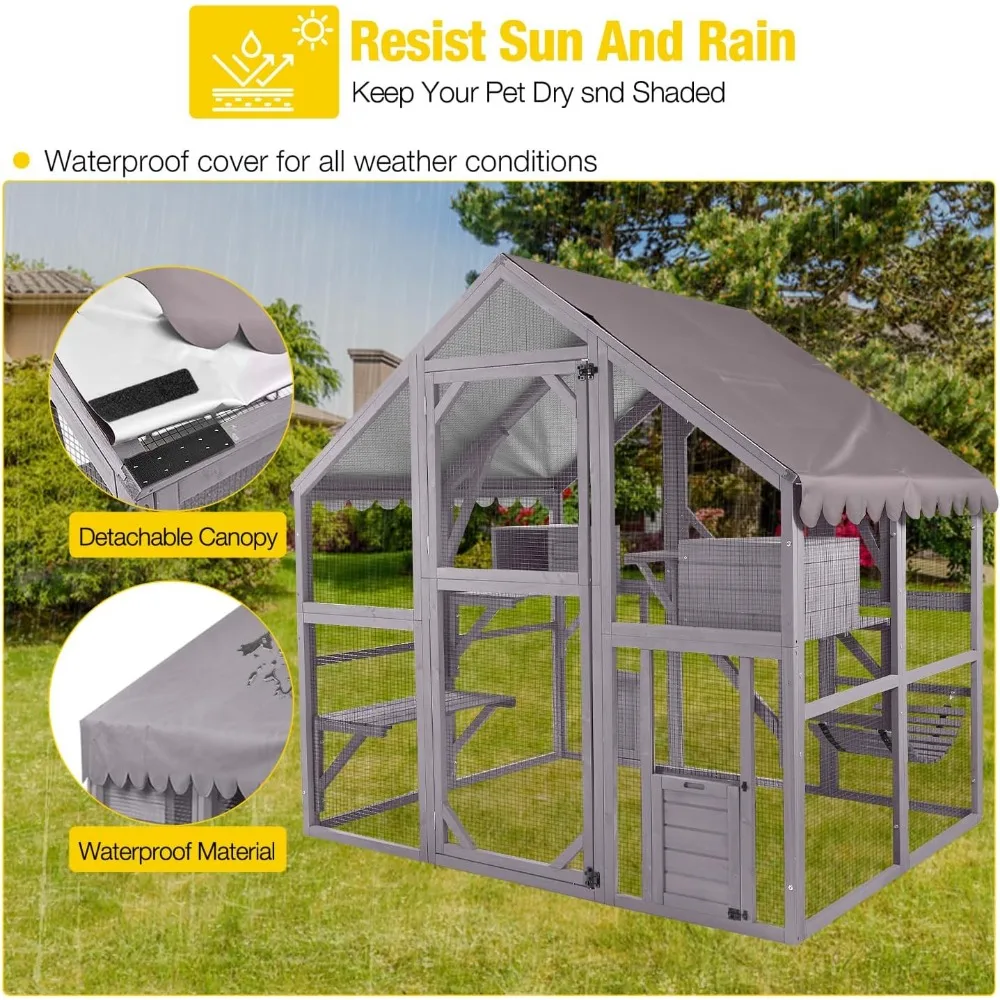 Kültéri Igen rosszindulatú enclosures, Macskák Pajta, kültéri Macskák roosts, weatherproof, Vendégel Többek Messzemenő Cica houses