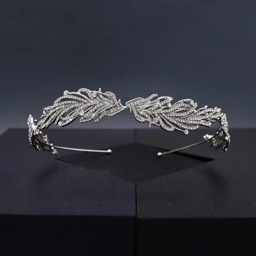 Delicate Alloy Diamond Hair Bands Daily Crown Hair Accessories Bridal Makeup Headdress Wedding Jewelry Holiday Gifts