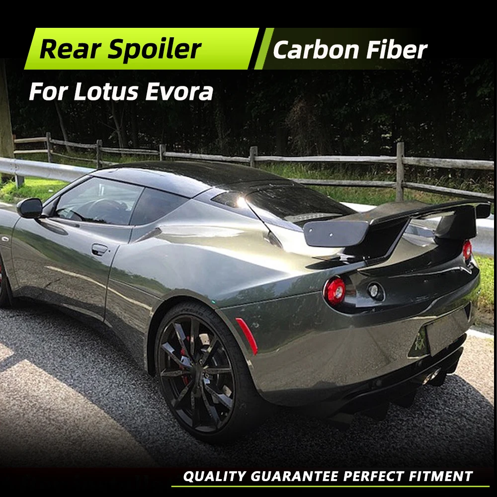Car Rear Trunk Spoiler Wing for LOTUS Evora Base S Coupe 2-Door 2010-2016 Carbon Fiber Car Racing Rear Spoiler Customized Wing