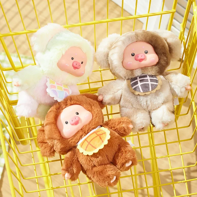 Minuo Pig Treasure Small Ranch Plush กล่องตาบอดของเล่น Kawaii Action Figure เดสก์ท็อปตกแต่ง Molde จี้ตุ๊กตาสาวของขวัญแปลกใจ