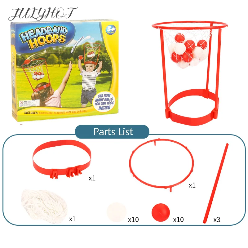 Filet de panier réglable pour enfants et adultes, jeu de basket-ball, cerceau de tête, carnaval, fête, 20 pièces