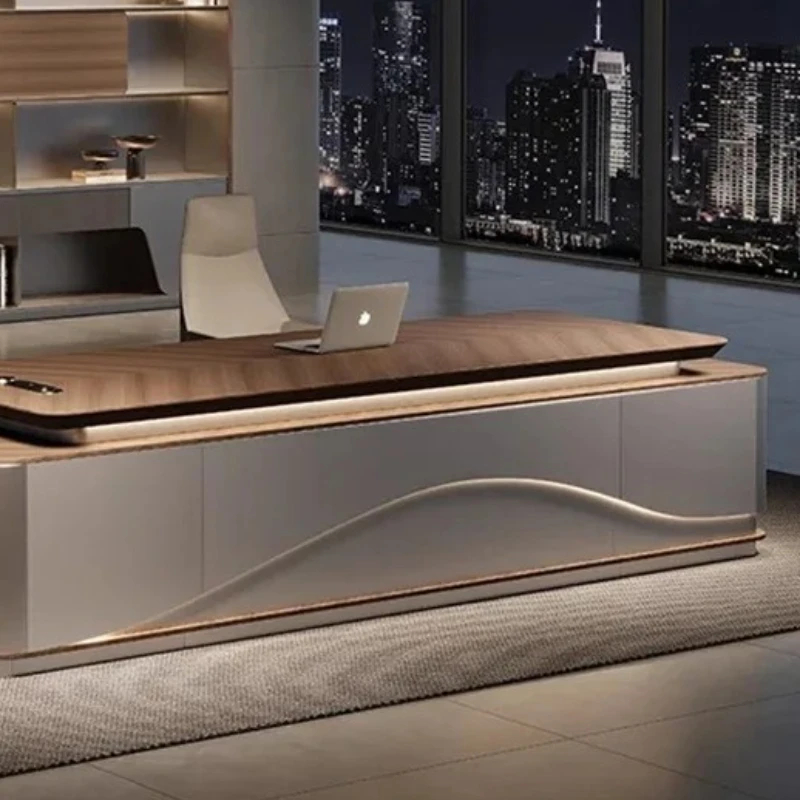 

Commercial Office Desks Computer Workshop Decoration Modern Designer Chairs Boss Escritorios Gaming Study Table Office Furniture