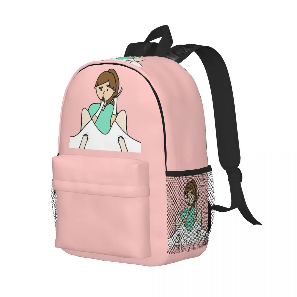 

Enfermera En Apuros Backpack Student Boys Girls BookBag Children School Bag Computer Shoulder Bags for Men Women