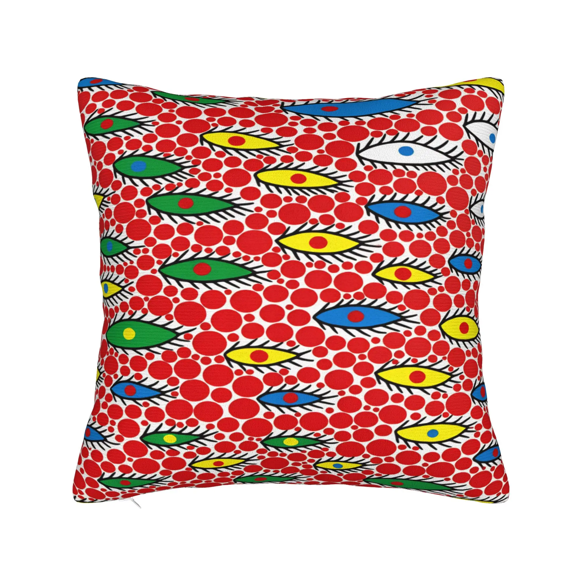 Pillow Cover Yayoi Kusama Abstract Face Japanese Artist Fashion Pillow Case For Wedding Party Home Decor Pillowcases