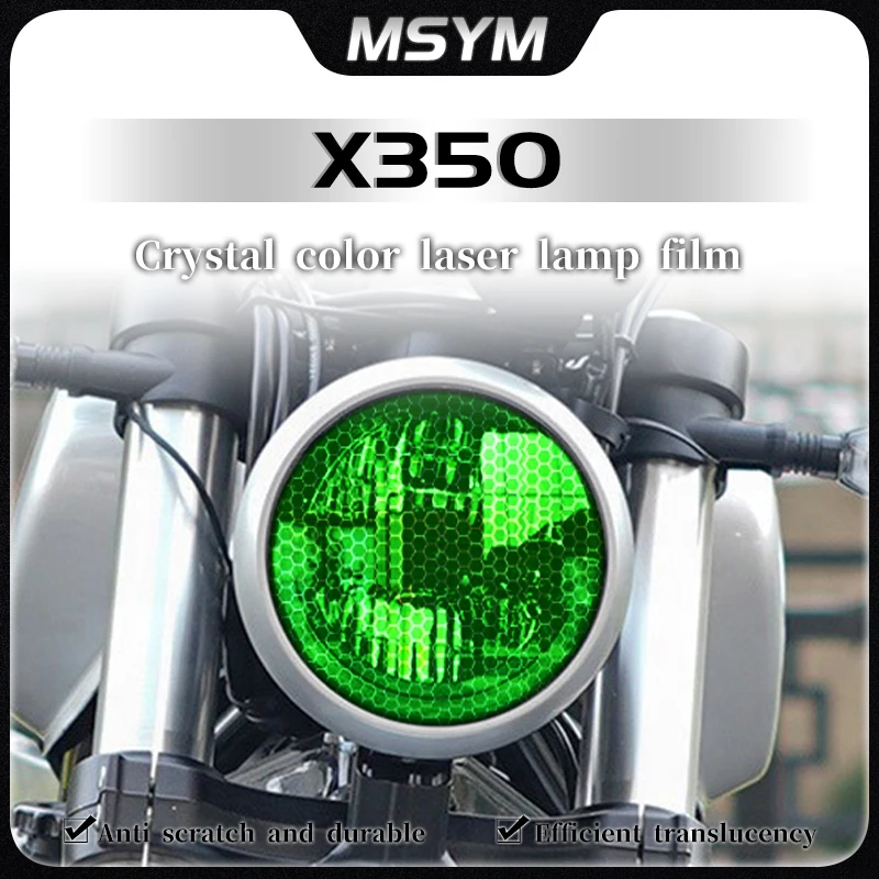 

For Harley DavidsonX350 Davidson X350 Honeycomb laser film transparent headlight film smoked black tail light film accessories