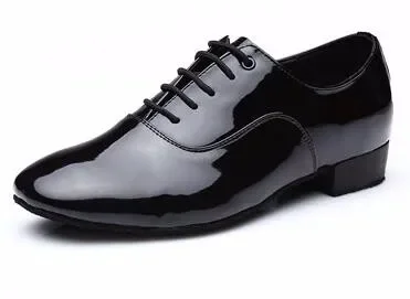 Discount New High Quality White Black PU Leather Men's Ballroom Dance Shoes/ Salsa Tango Dance Shoes/ Latin Dance Shoes Men