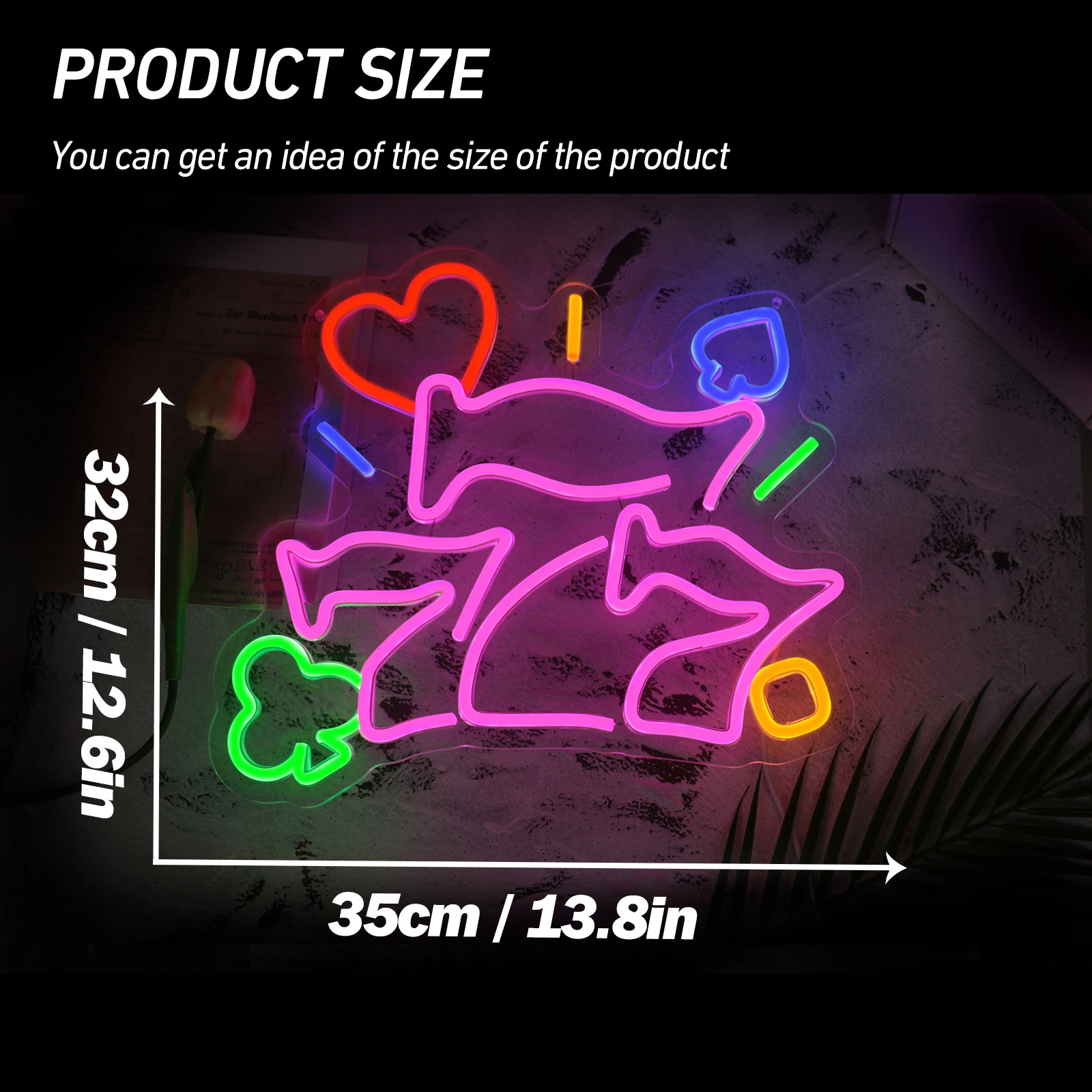 1PC Neon Sign, Super Bright Led  Sign, Adjustable Brightness sign, USB Interface,For Party Club Hotel