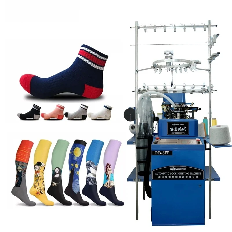 Zhengbao Automatic Circular Sock Machine Price Sock Knitting Machinery For Making Socks