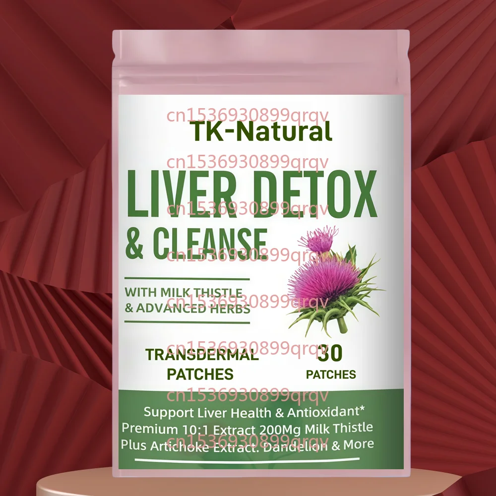 

30 Patches Liver Health & Lymphatic Drainage Transdermal Patches with Milk Thistle Support Liver Cleanse Detox & Repair