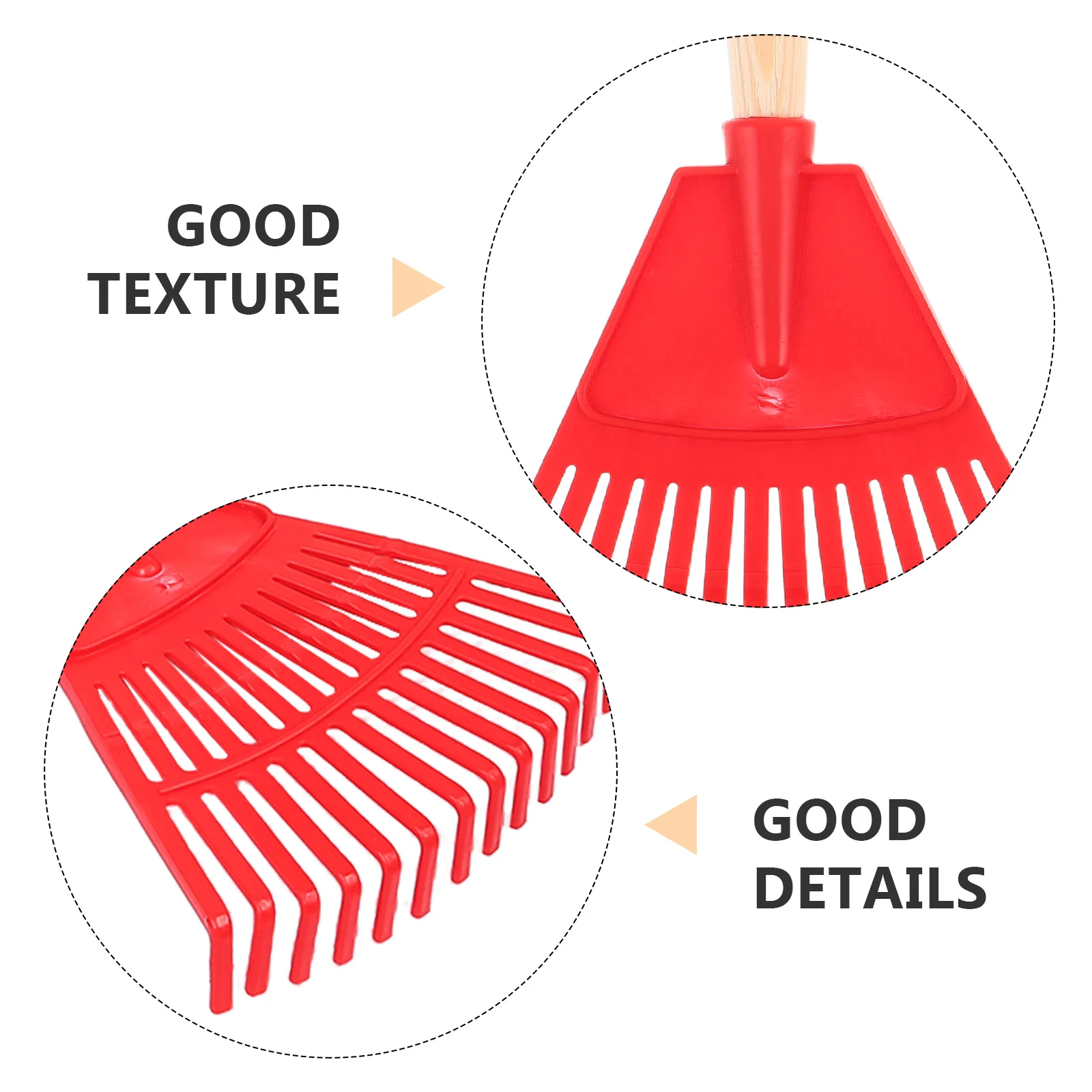 أداة على شكل مروحة بلاستيكية خفيفة الوزن قابلة للفصل على شكل أوراق الحديقة للأطفال، مجموعة أوراق تنظيف ساحة العشب، لعب رملية لحمام السباحة #2