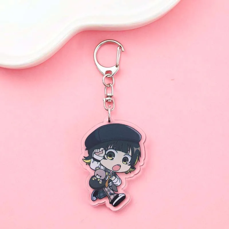 أنيمي الأزرق قفل الاكريليك سيارة المفاتيح اكسسوارات حقيبة سحر لطيف الكرتون حقيبة ظهر الطالب قلادة كيرينغ الإبداعية أصدقاء الهدايا #2