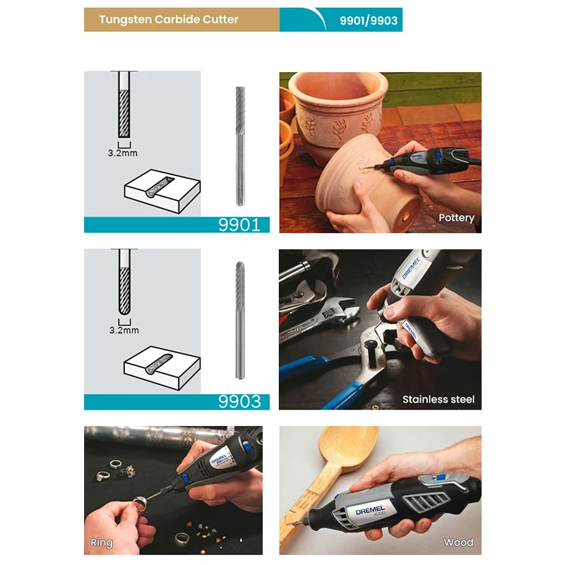 Dremel Diamond Points Engrave Carving Bit for Precision Grinding Wheel Engraving Cutting Etching Head Power Tool Accessory - view 5