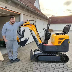 Excavadora de orugas pequeña personalizada de 1 tonelada EPA Euro 5 agrícola 1000KG ensacadora venta al por mayor de alta calidad uso doméstico Mini excavadora diésel