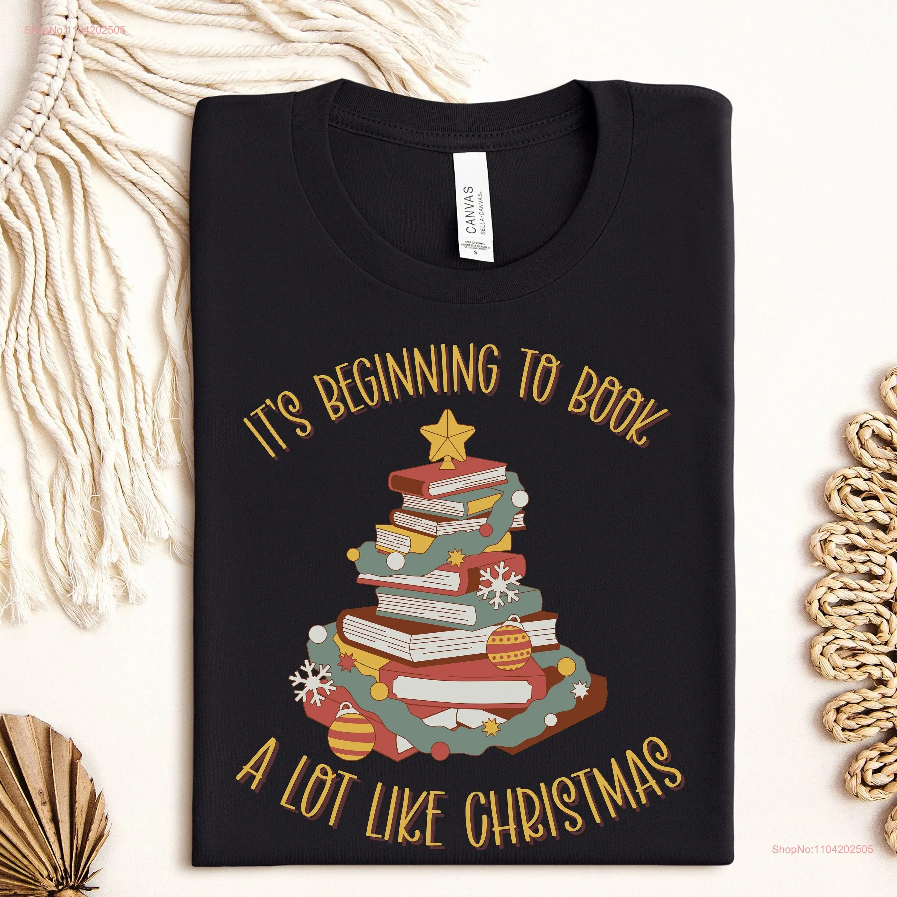 Christmas T Shirt for Book Lovers s Her or Him Matching Bag Tote 100 Cotton Mom Dad Sister Brother BFF