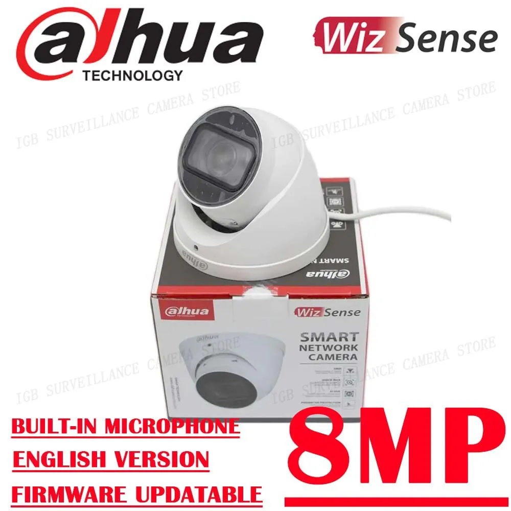 

Dahua IPC-HDW3841T-ZS-S2 8MP Built-in Mic IR POE Vari-focal Eyeball WizSense Network Camera