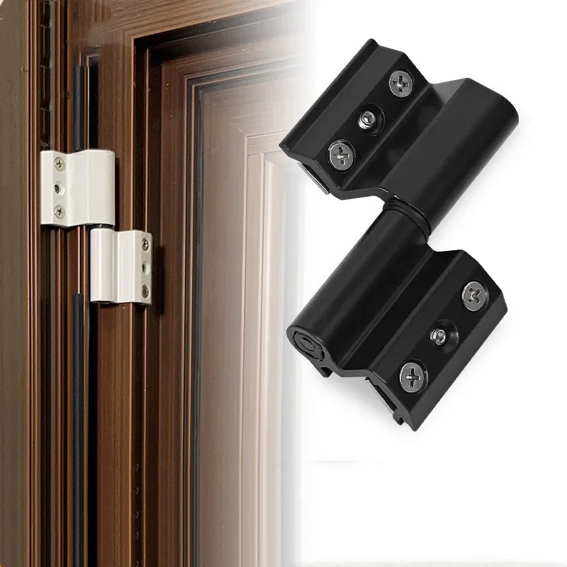 1PC Broken Bridge Aluminum Window Hinge Inside and Outside Flat Open Door and Window Hinges Furniture Hardware Hinges