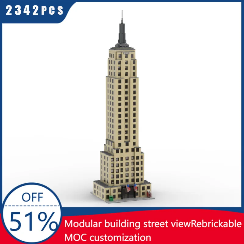 

2342 PCS City Luxury Building Modular Building Blocks Modern Landmark Architecture Model Display Toys Kid Assembly Birthday Gift