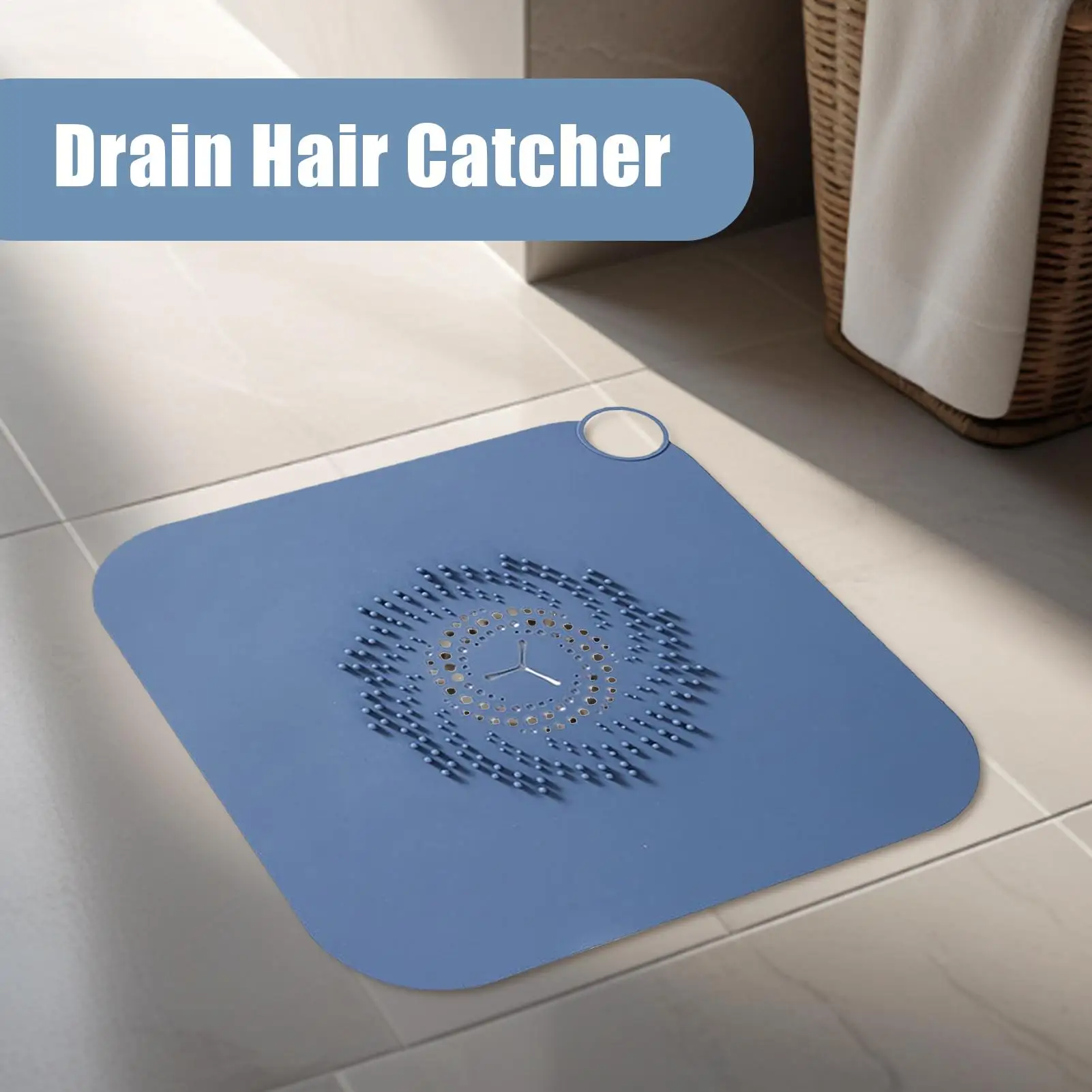 Bathroom Hair Stopper 11Inch Shower Drain Strainer Hair Collector Anti-Clog Floor Filter Trap Collector For Apartment Washbasin