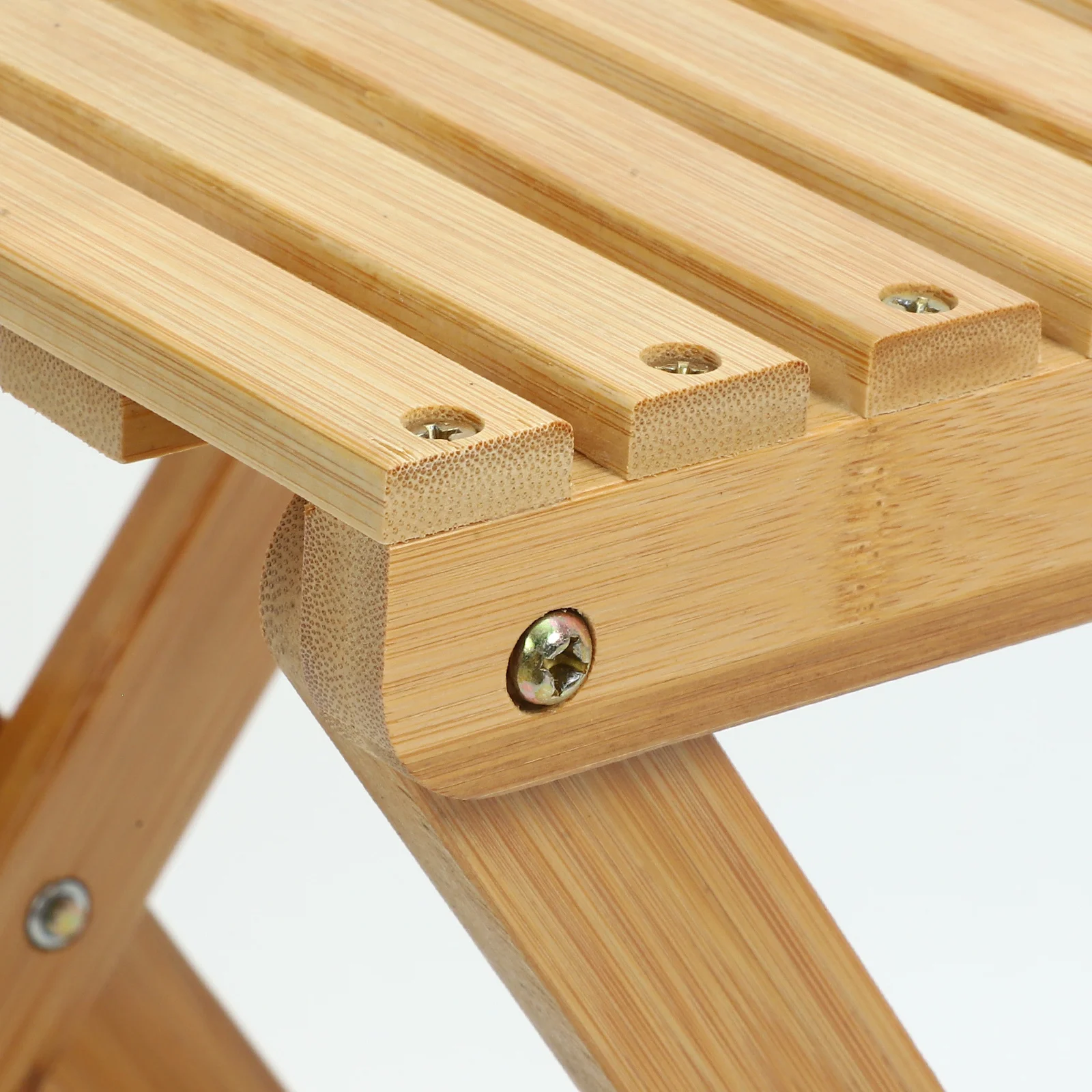 Portable Bamboo Folding Foot Lightweight Nonslip Low Stool For Home Shoe Changing Bench Small Step Stool For Bathroom Kitchen