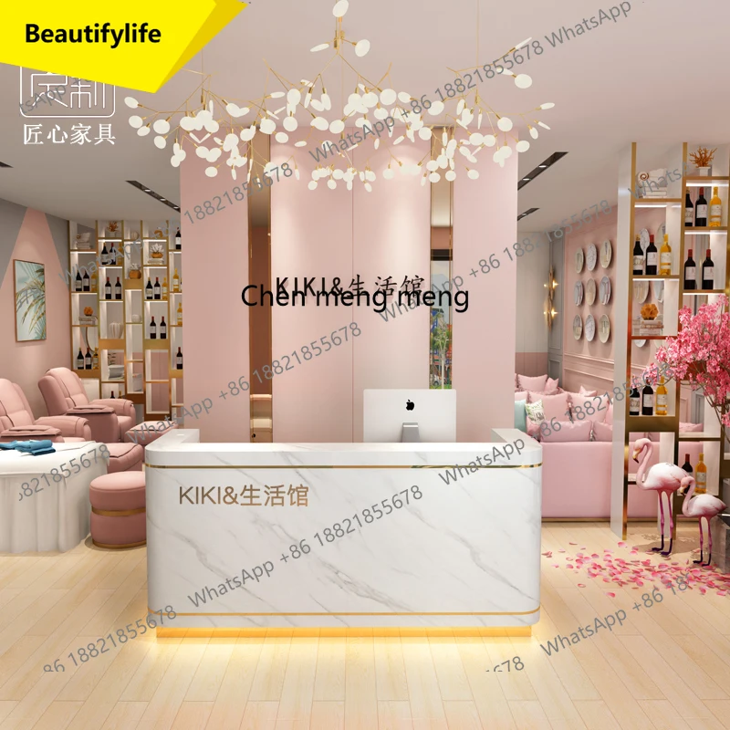 

M46 Nordic clothing store checkout page Small counter Beauty salon Bar counter Commercial table