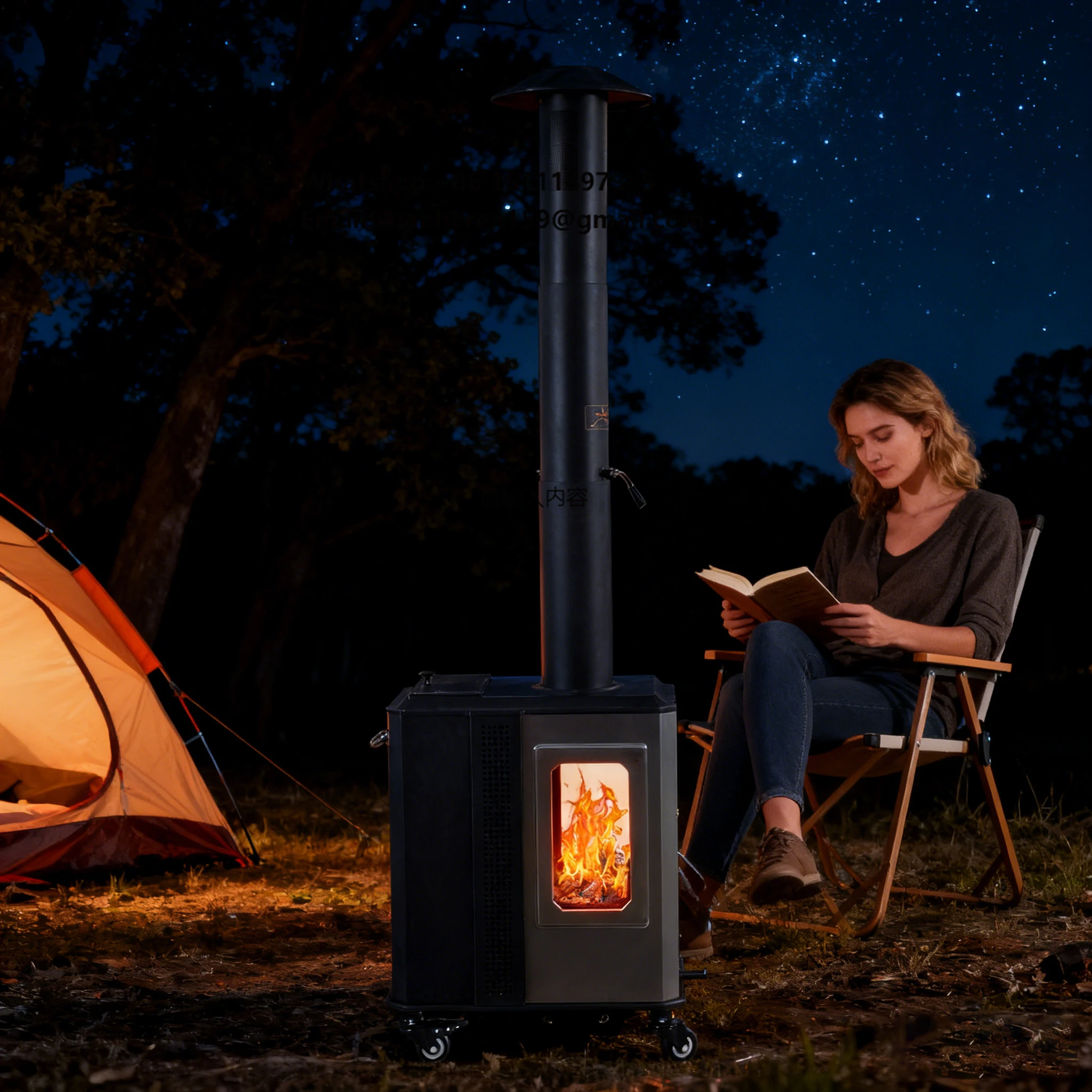 

Modern Design Outdoor Pellet Heater High Heat Output for Home Outdoor Camping