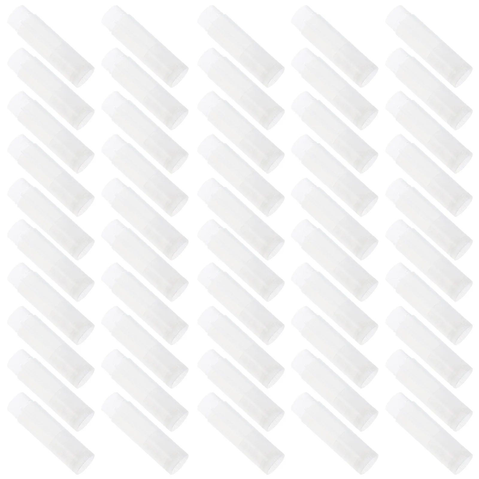 50 stuks lippenbalsem tubes met dopjes, lege lippenstiftverpakkingen, draagbare lippenbalsem tubes voor DIY huidverzorgingsproducten