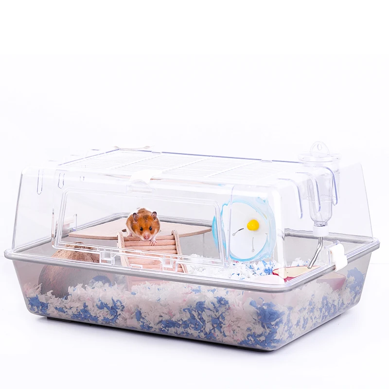 Wholesale hamster shop kandang  transparent acrylic hamster cage pink house big large hamster cage