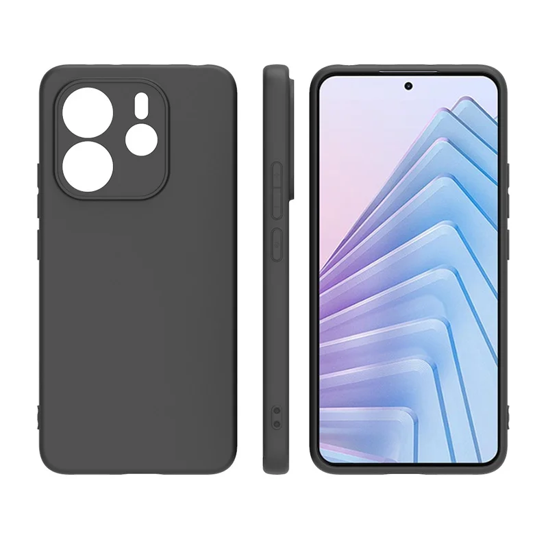 

For Xiaomi Redmi Note 14 4G Europe Case TPU Soft Black Slim Matte Silicone Case for EU Version Redmi Note 14 4G Phone Back Cover