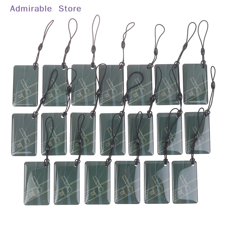 [W]10/20Pcs 13.56MHz Rewritable S50 1K NFC RFID Card UID Writable Changeable Tags Badge Keyfobs Keychain Key Token For Cloner