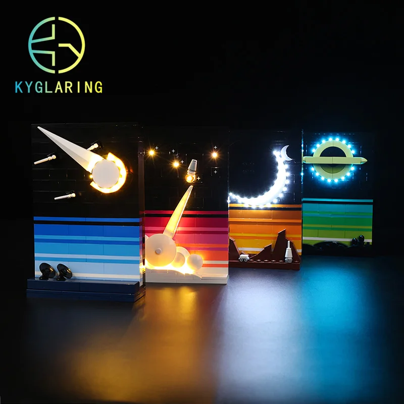 Kyglaring LED Light Kit For 21340 Tales of the Space Age Block Model (Not Included Building Blocks)