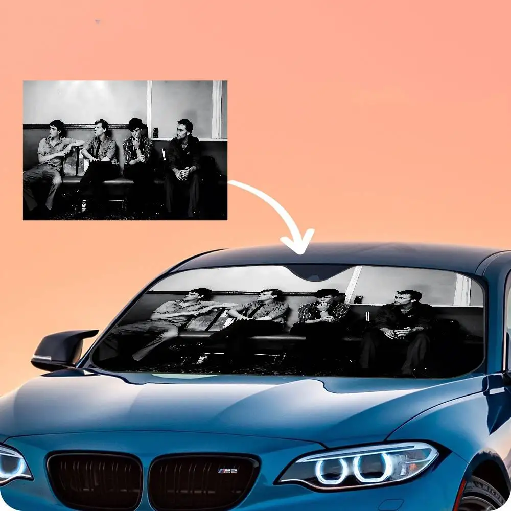British Post Punk Band J-Joy D-Division Car Windshield Foldable Sun Shade Cover Block Reflector Portable Breathable Anti
