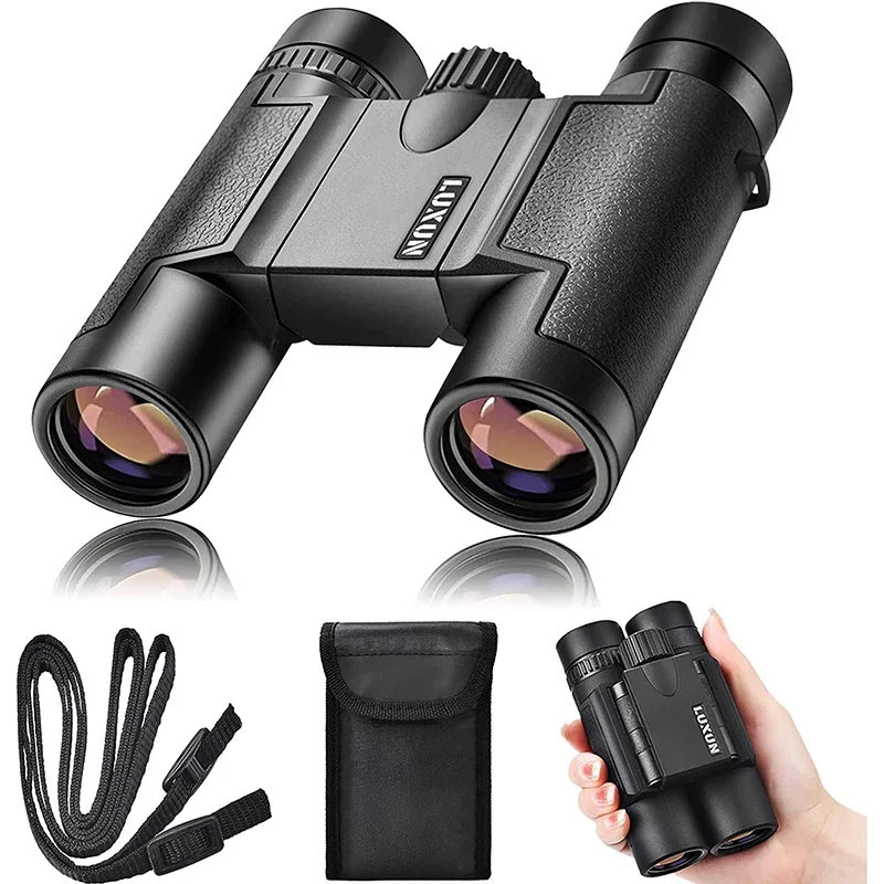 

LUXUN-Mini Pocket Binoculars for Adults and Kids, Waterproof, Compact and Portable Telescope, Camping, Hunting, Tourism, 15x25