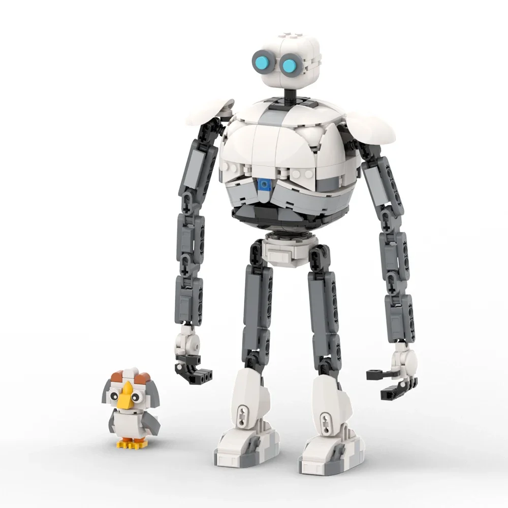 MOC The Wildeds High-tech Robot Bouwstenen Model Robot Roz brightbill Bricks Rozzum unit 7134 Grijze Gans Speelgoed voor Kinderen Gift