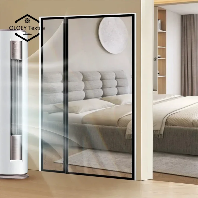 

Side opening winter warm air windproof air conditioning door curtain, magnetic partition curtain, windproof, transparent